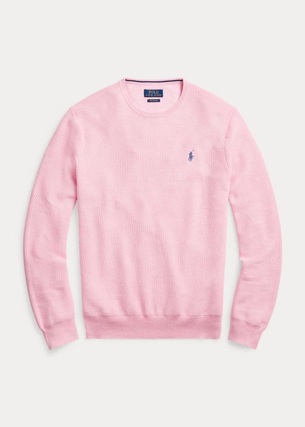 Polo Ralph Lauren Cotton Crewneck Striktrøje Herre Danmark (GUROX1495)